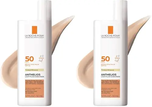 La Roche-Posay La Roche Posay Anthelios 50 Mineral Tinted Ultra Light Sunscreen Fluid 50ml/1.7oz (Pack of 2)